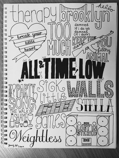 All Time Low Drawing Beautiful Image