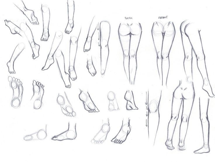 Anime Leg Drawing Image