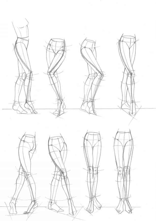 Anime Leg Drawing Images