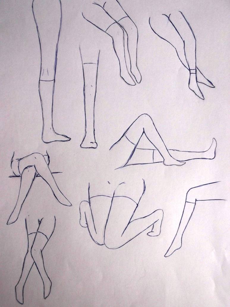 Anime Leg Drawing Pic