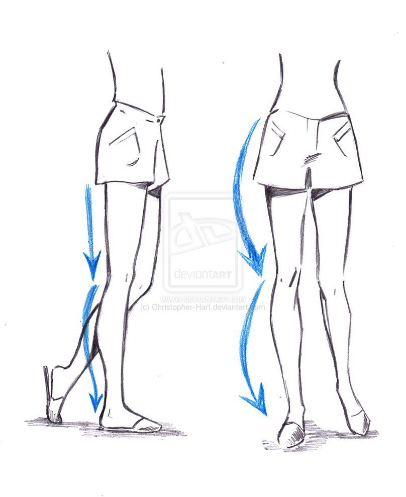 Anime Leg Drawing Images  Drawing Skill