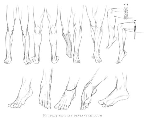 Anime Leg Drawing Pictures