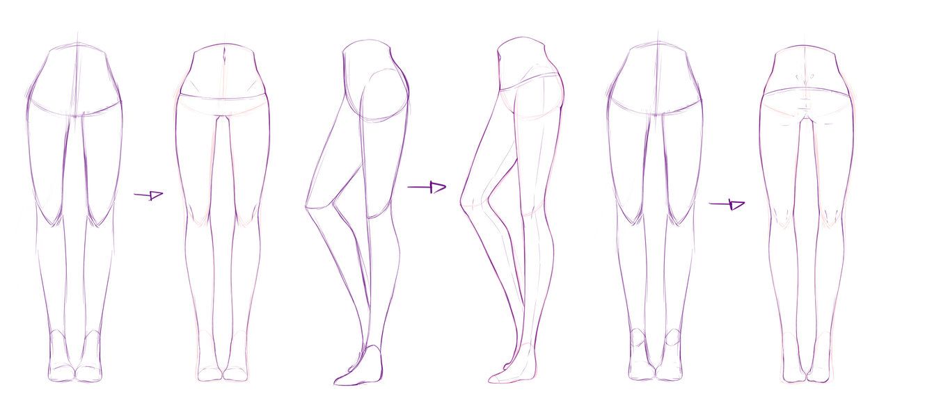 Anime Leg Drawing