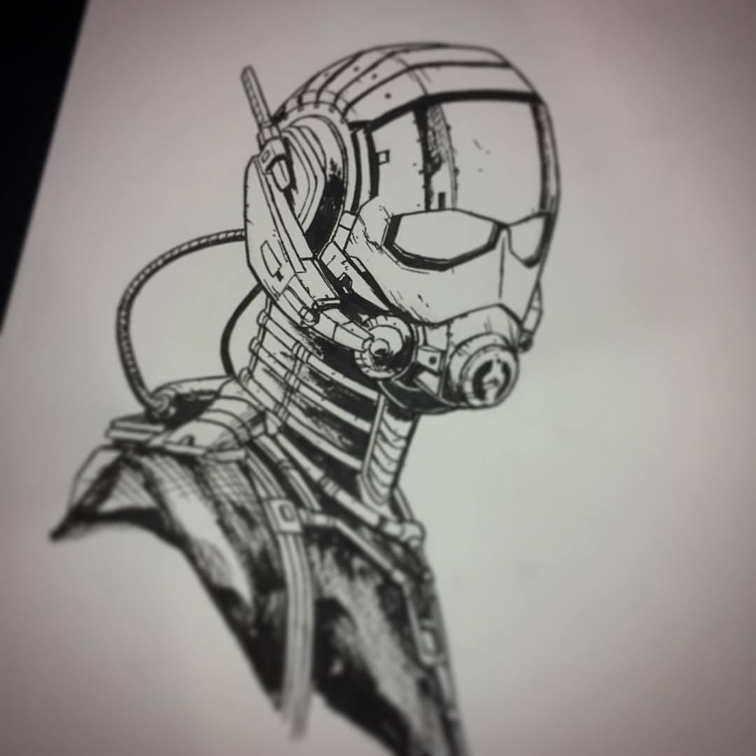 Ant-Man Paul Rudd Art Drawing