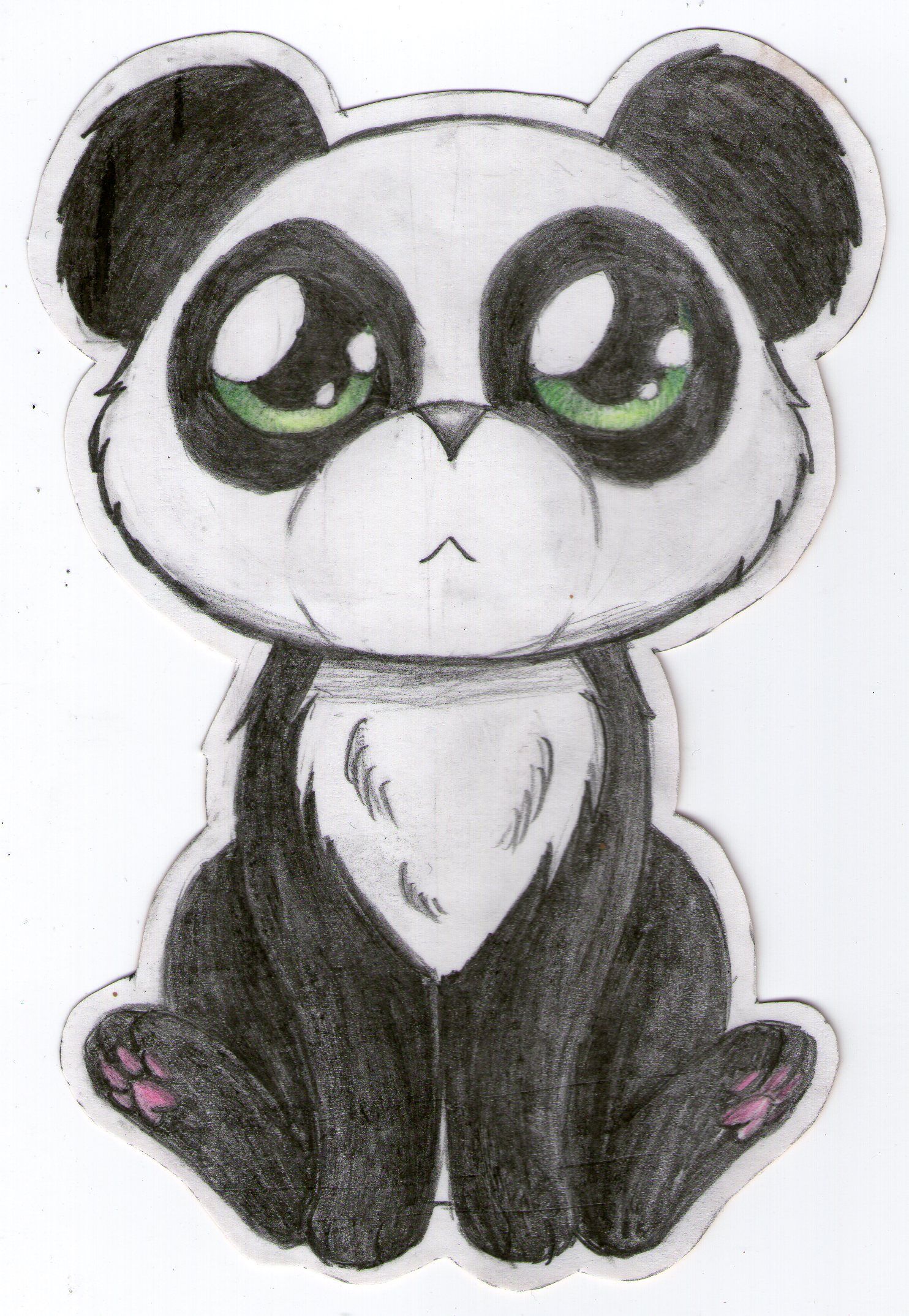 How to draw a panda easy || baby panda - YouTube