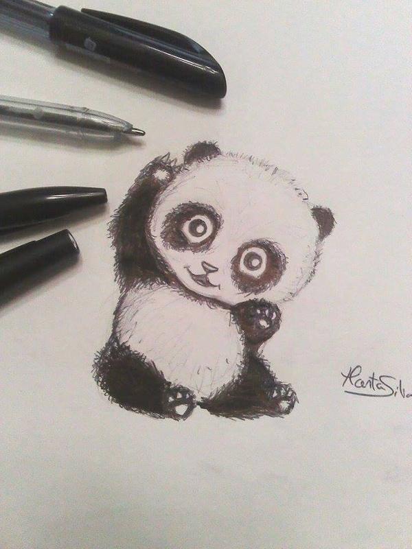 Baby Panda Drawing Beautiful Image