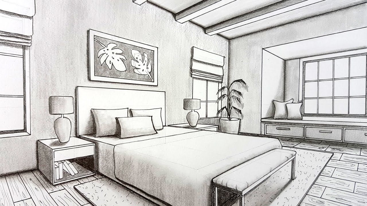 Bedroom Design Drawing Amazing