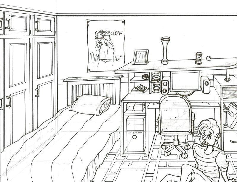 Bedroom Design Drawing Pic