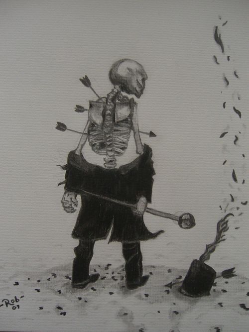 Black Parade Skeleton Drawing