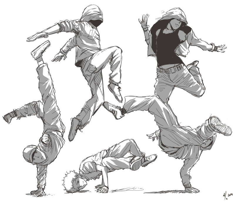 Breakdancer Drawing Pics
