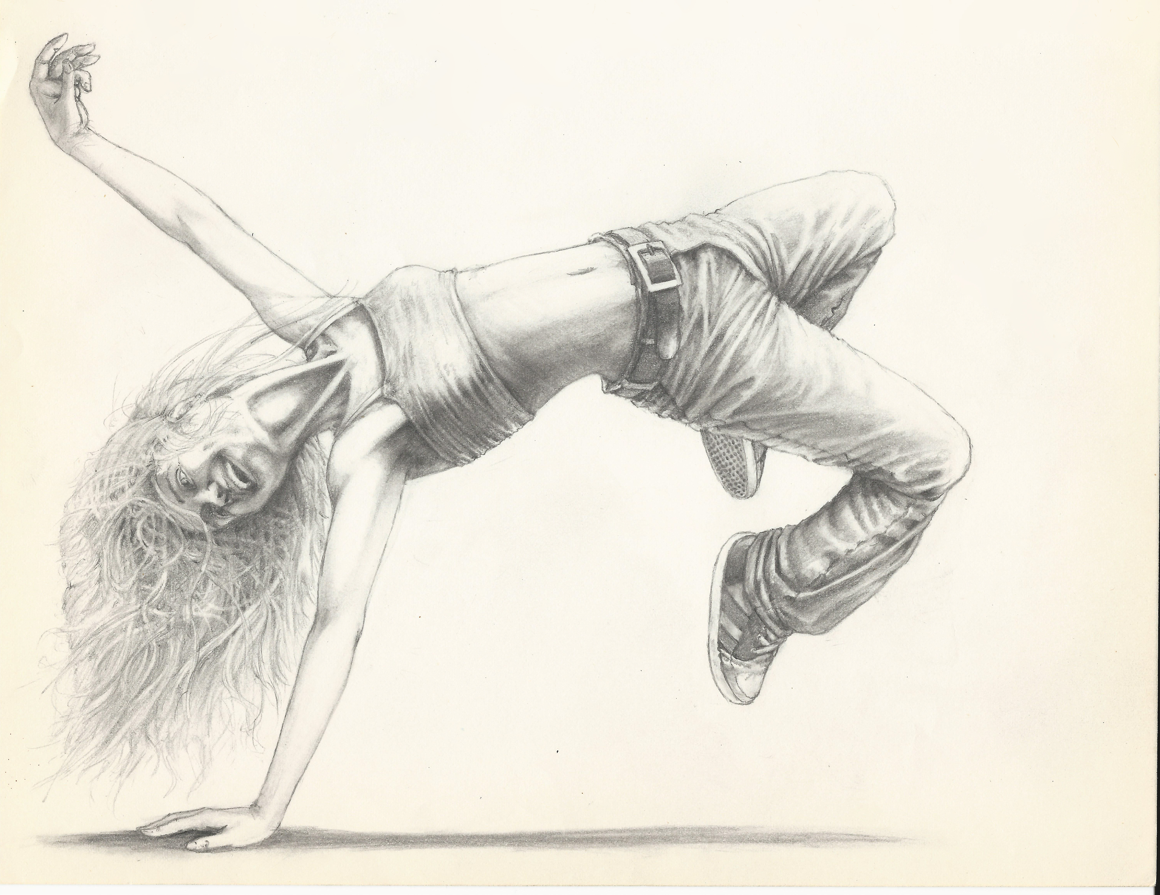 Breakdancer Drawing Picture