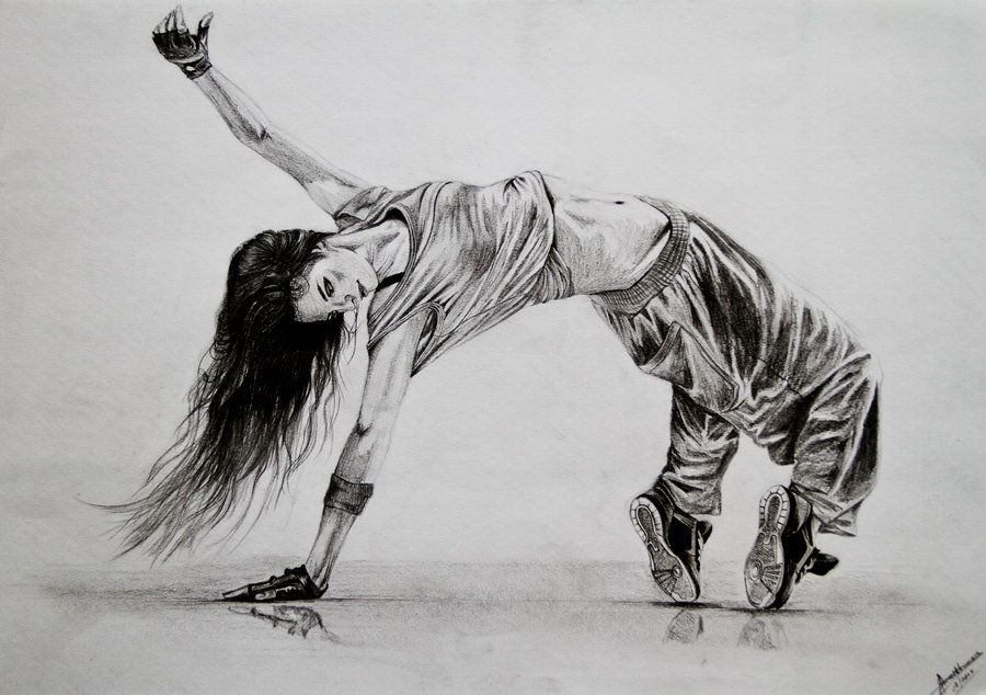 Breakdancer Drawing