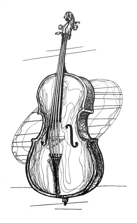 Cello Drawing Images