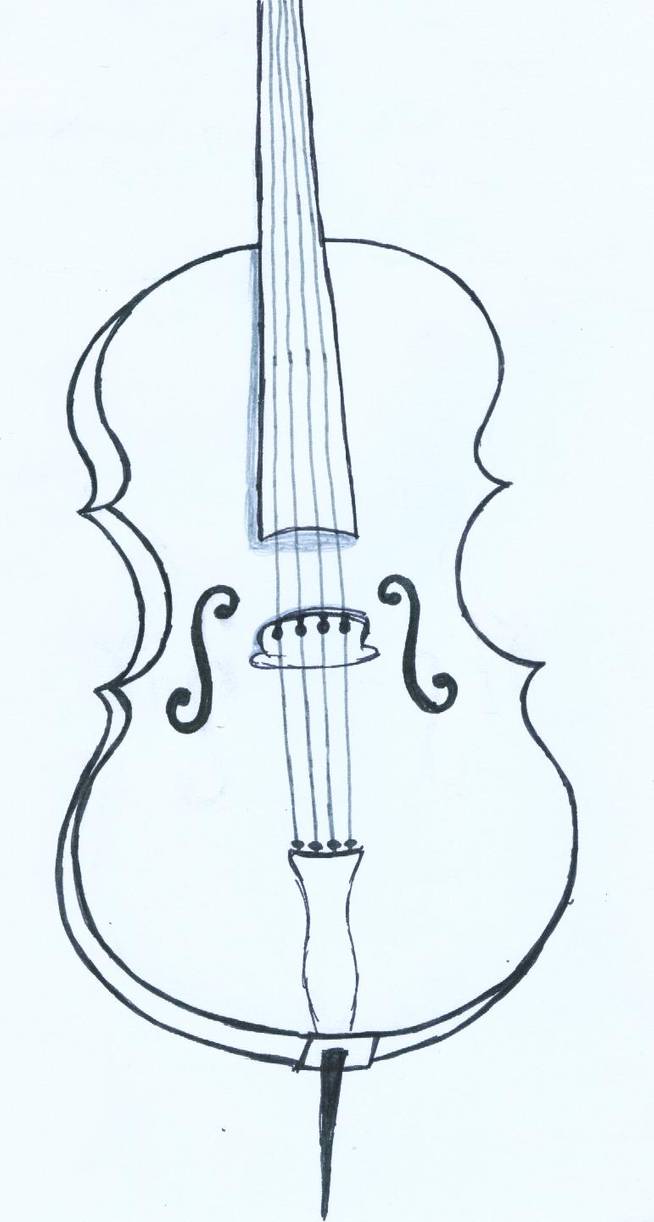 Cello Drawing Picture