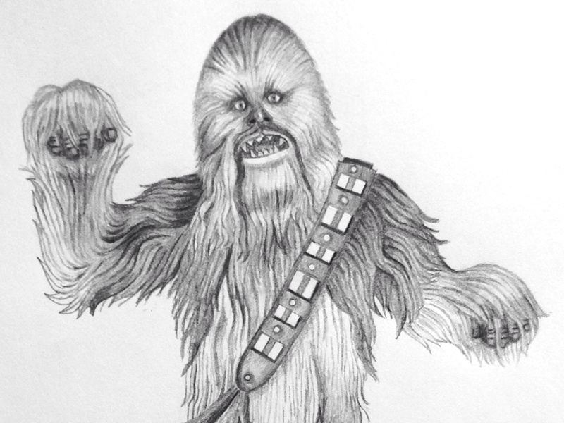 Chewbacca Drawing Beautiful Image