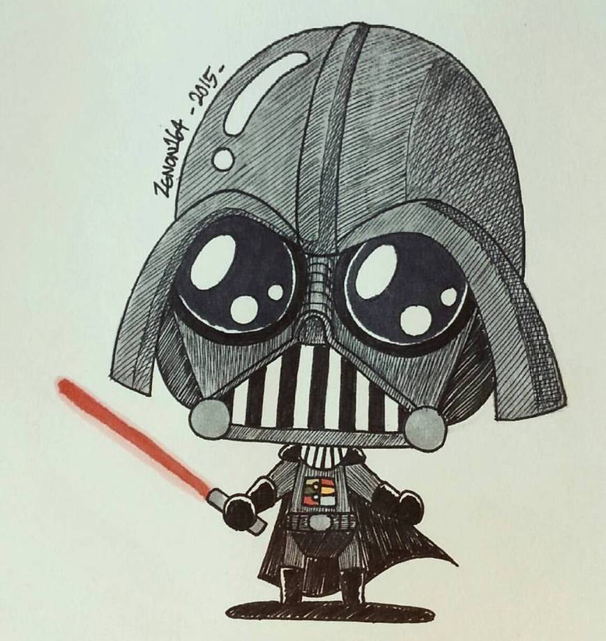 Chibi Darth Vader Drawing Pics