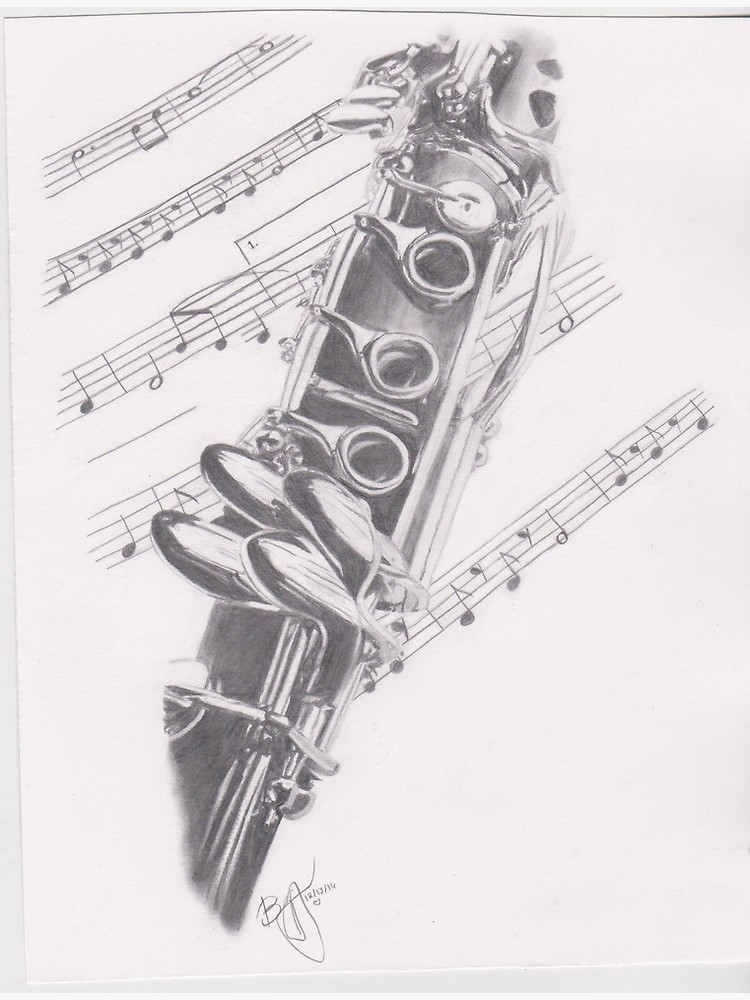 Clarinet Drawing Images