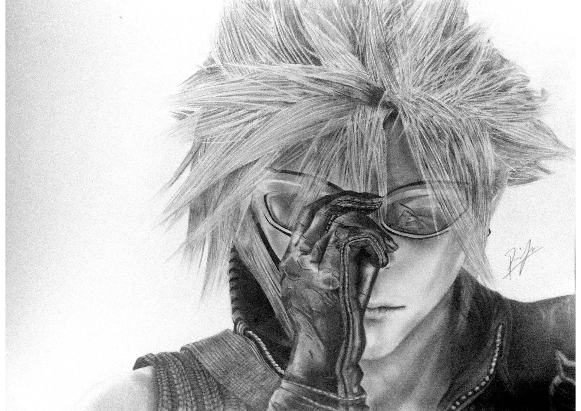 Cloud Strife Drawing Amazing