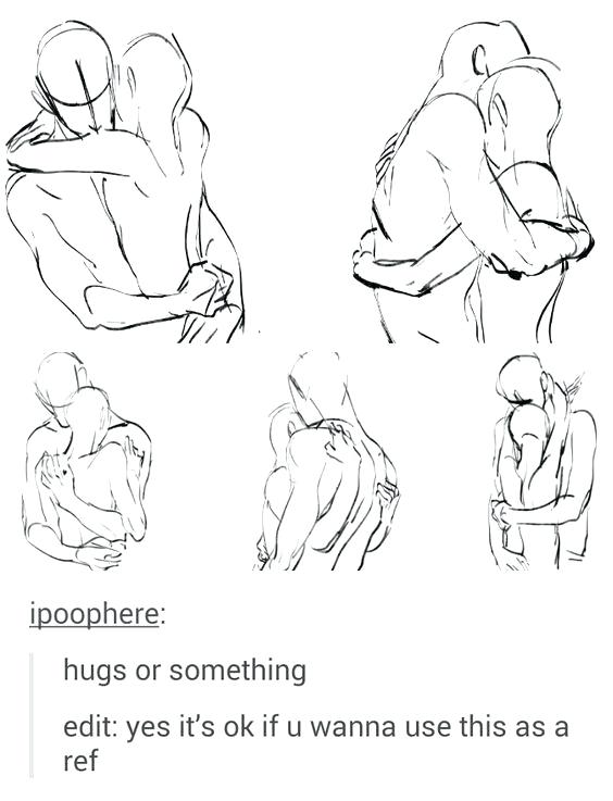 Couple Hugging Drawing Beautiful Image