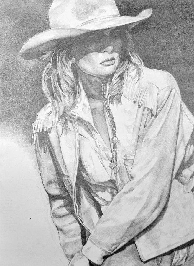 Cowgirl Drawing Pic