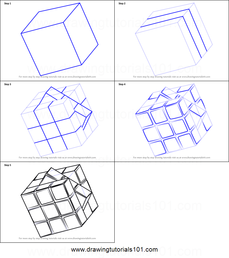 Cube Box Drawing Photo