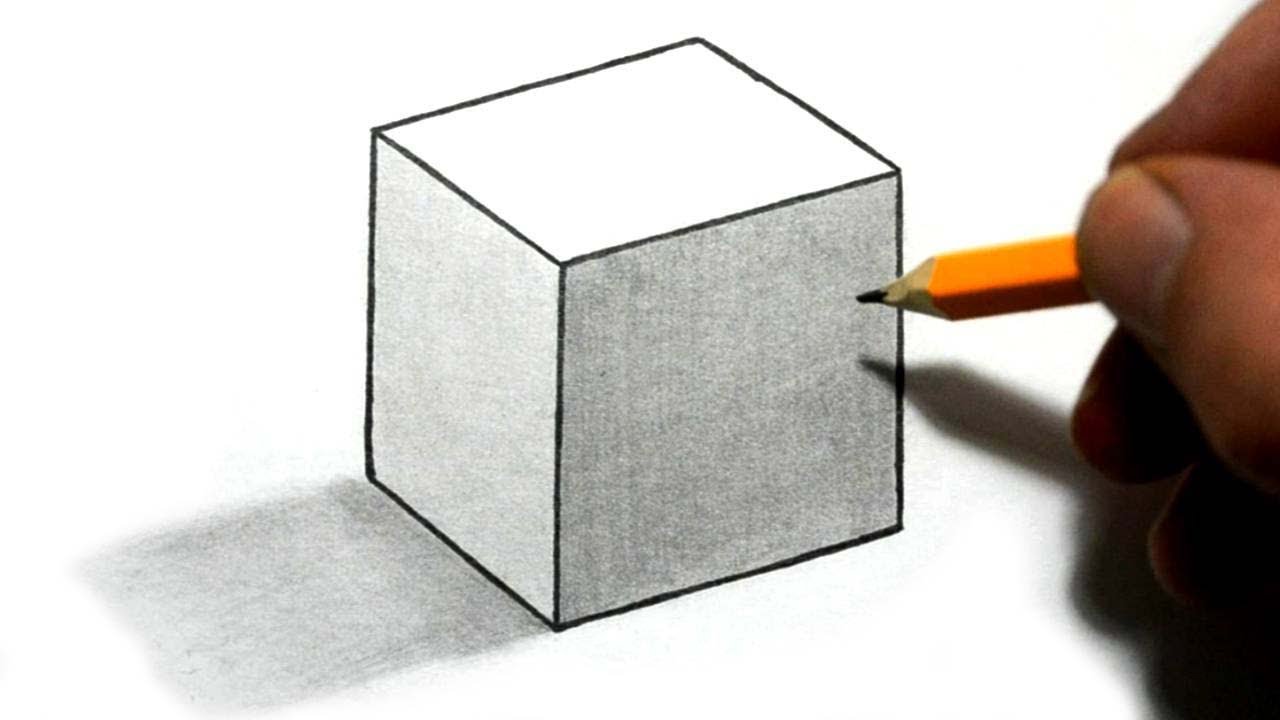 Cube Drawing Beautiful Art