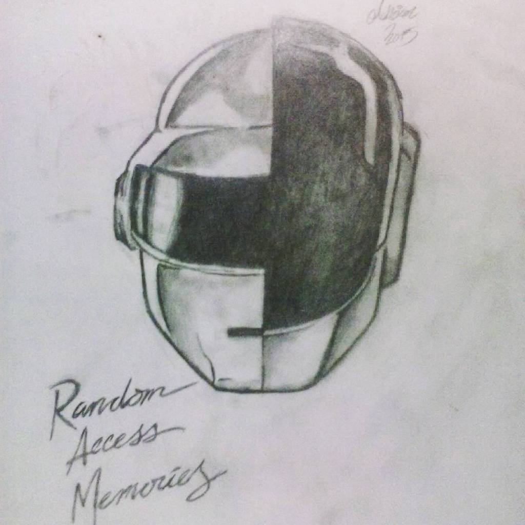 Daft Punk Drawing Beautiful Art