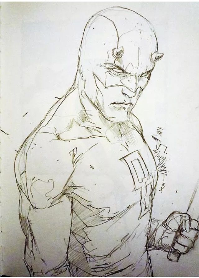 Daredevil Drawing Sketch