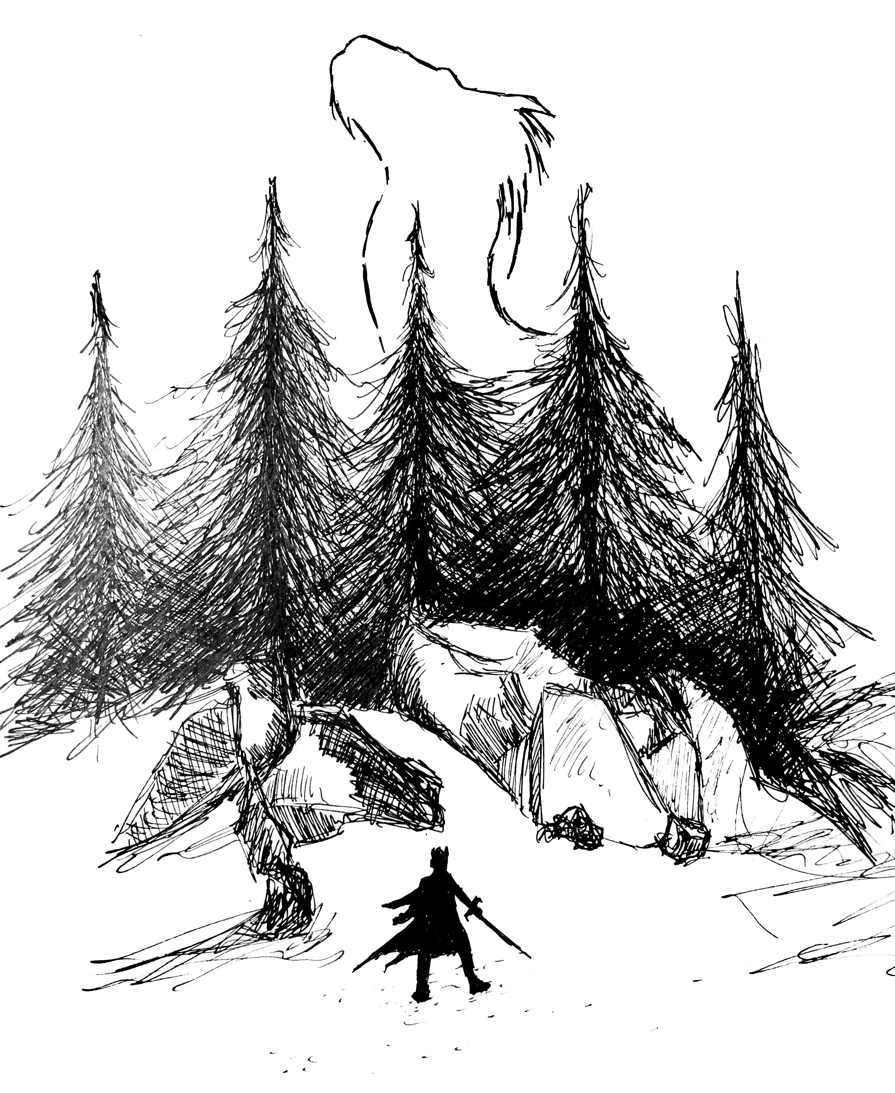 Dragon Slayer Drawing Image
