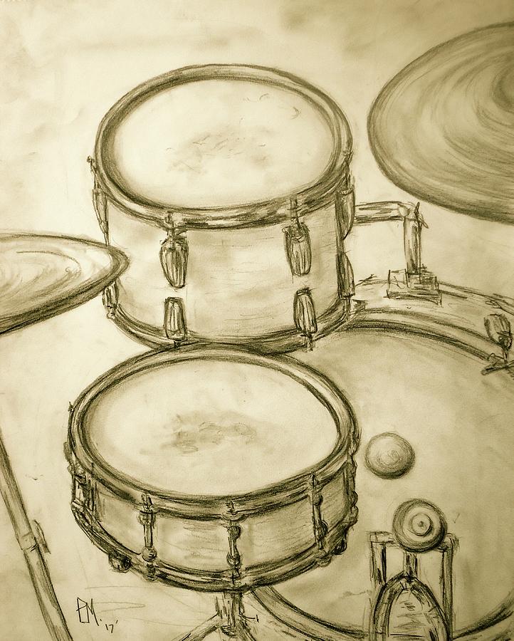 Drum Drawing Art