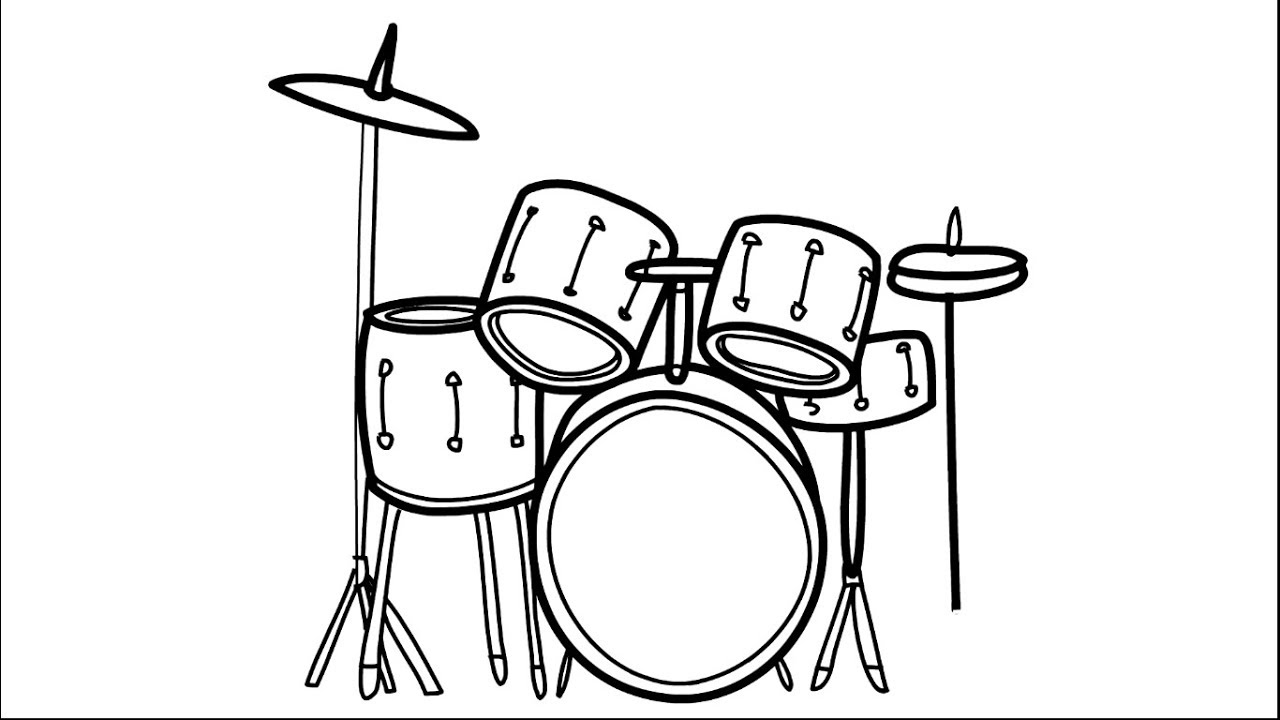 Premium Vector | Toy drums suitable for children's coloring page vector  illustration