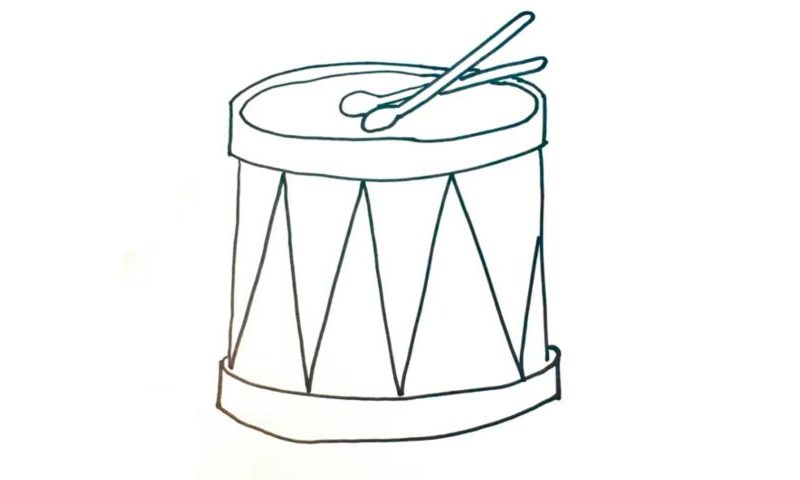 Drum Drawing Creative Art