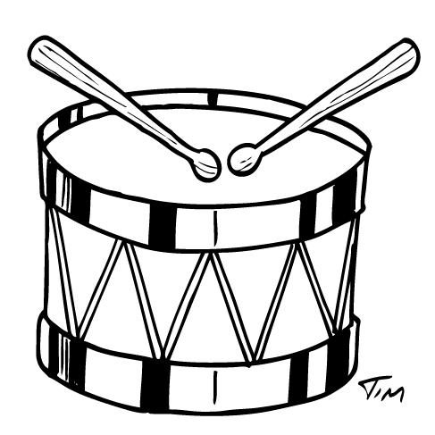 Drum Drawing Picture