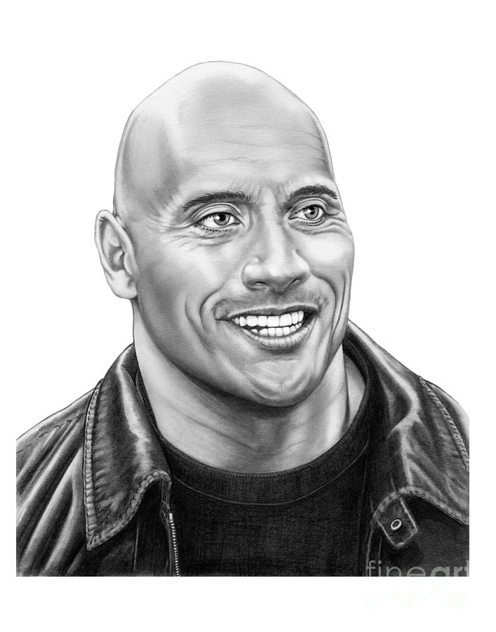 Dwayne Johnson Drawing Pictures