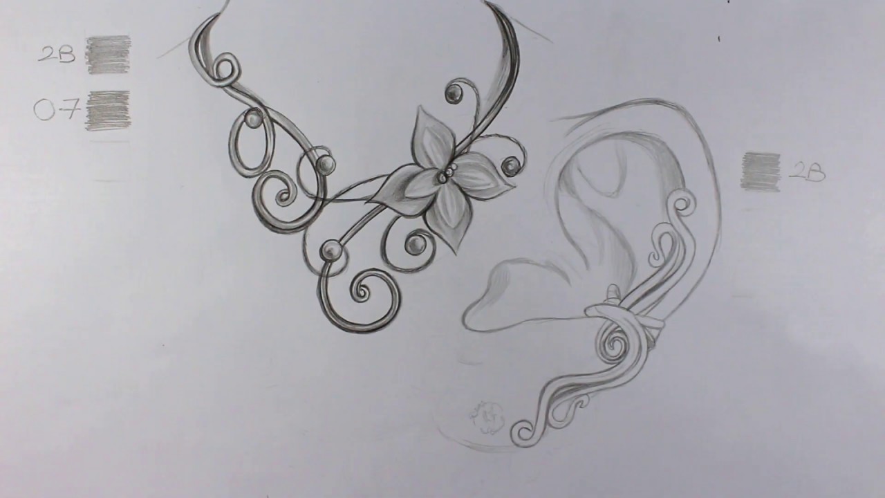 Earring Drawing Pic