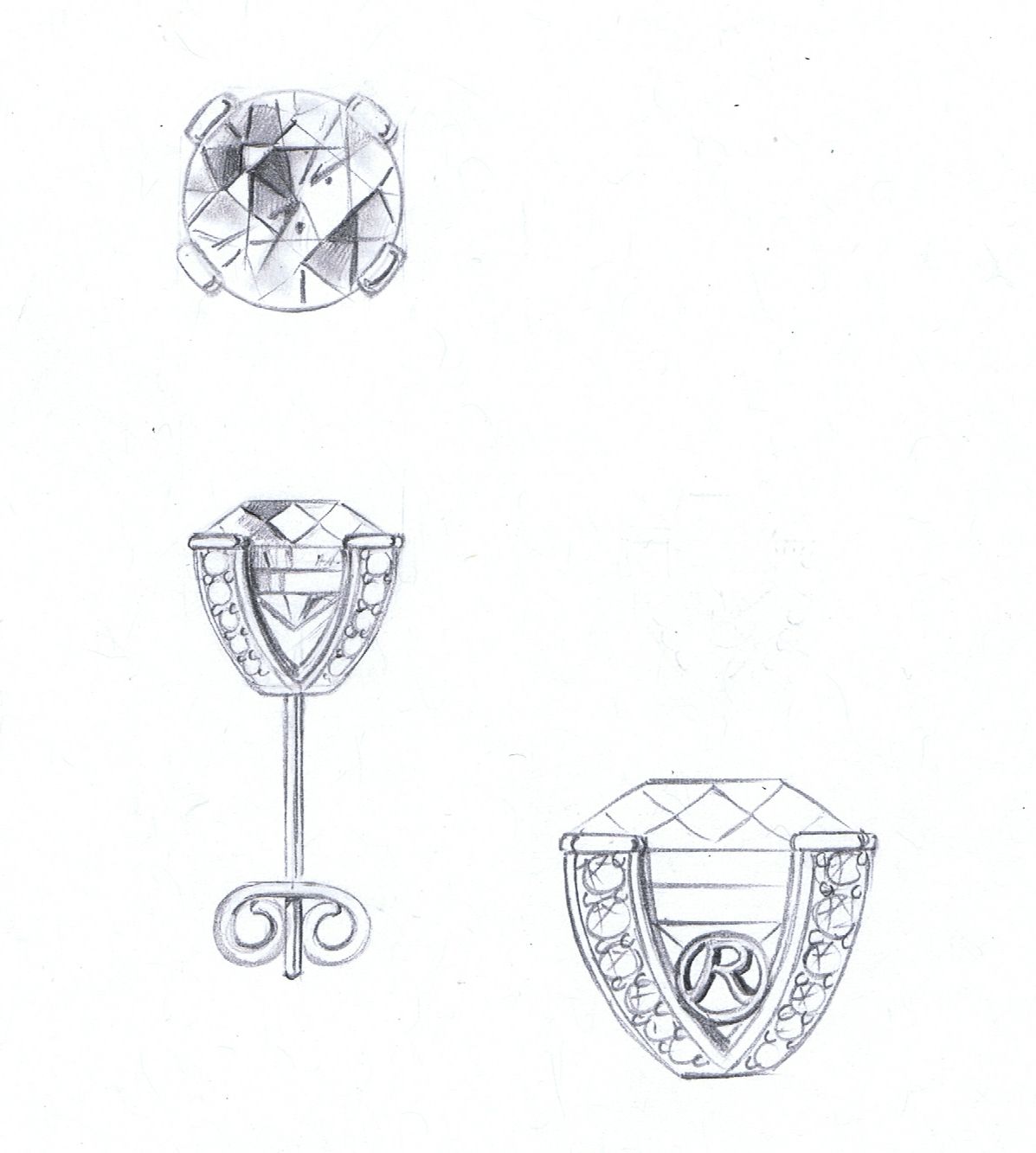 Sketch of an elegant new couture design we're looking to debut soon!  #design #jewelry | Jewellery design sketches, Jewelry design inspiration,  Art jewelry design