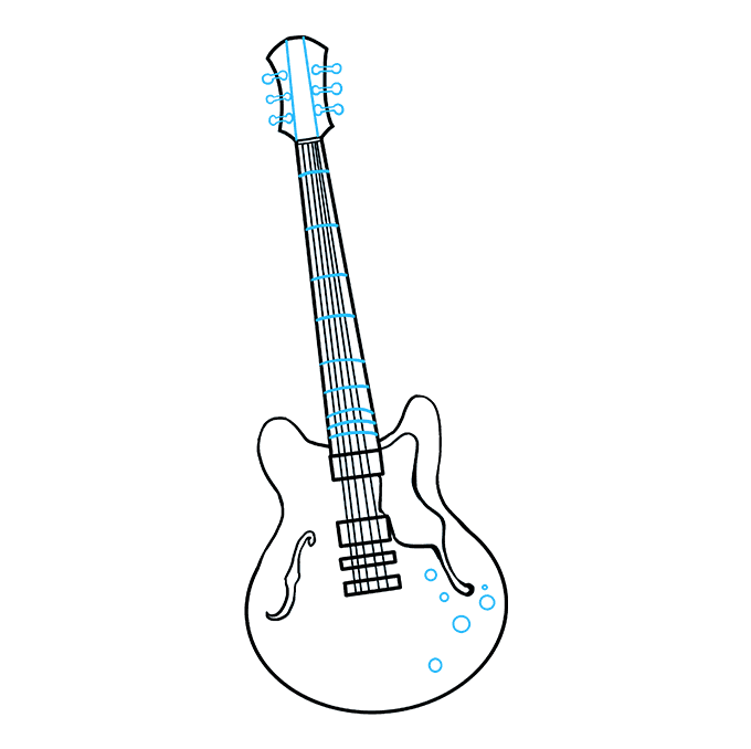 Electric Guitar Drawing Pic
