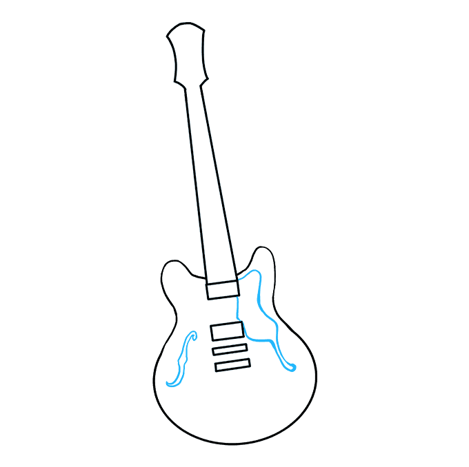 Electric Guitar Drawing Picture