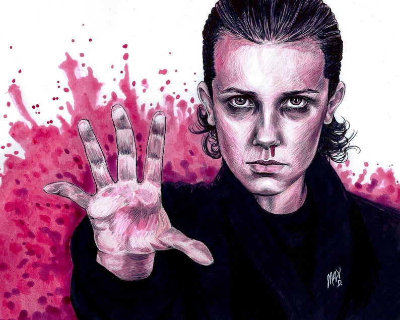 Eleven Stranger Things Drawing Pic