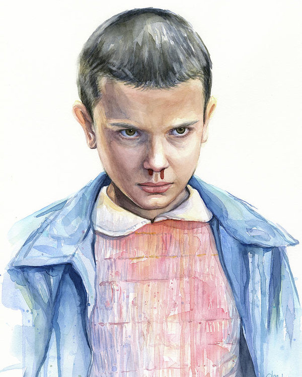 Eleven Stranger Things Drawing Realistic  Drawing Skill