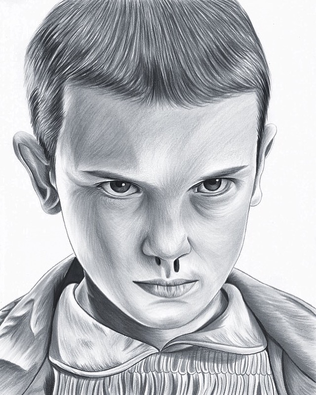 Eleven Stranger Things Drawing Sketch