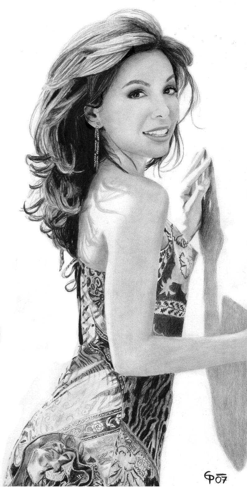 Eva Longoria Drawing Pic