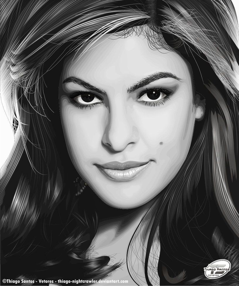 Eva Mendes Drawing Amazing