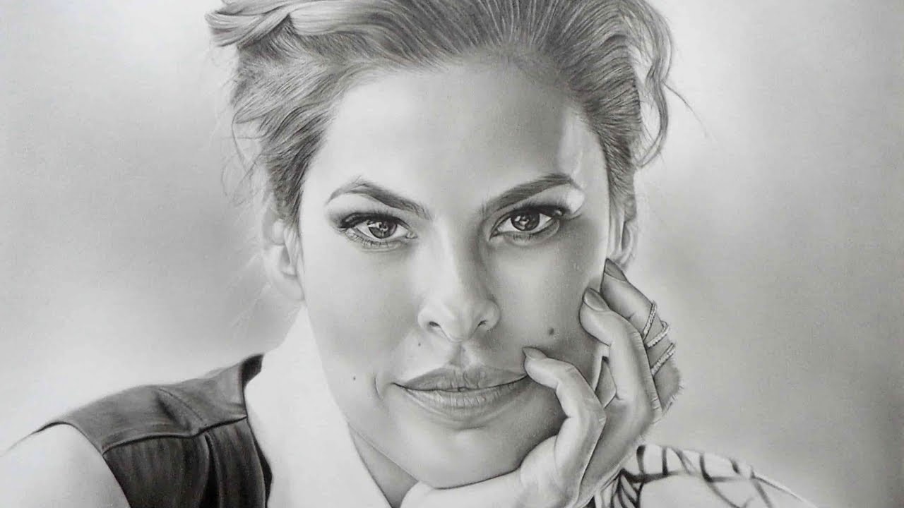 Eva Mendes Drawing Creative Art