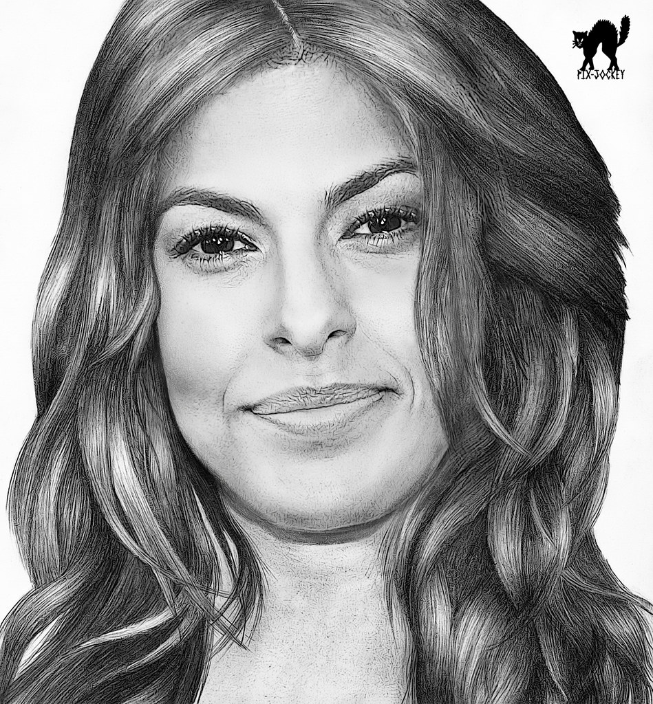 Eva Mendes Drawing Image