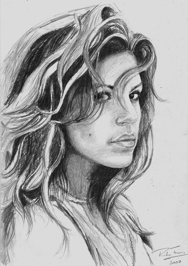 Eva Mendes Drawing Pic