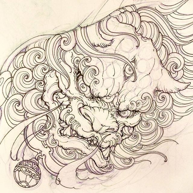 Foo Dog Drawing Image