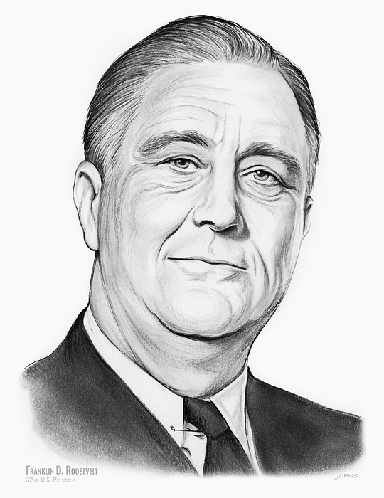 Franklin D Roosevelt Drawing