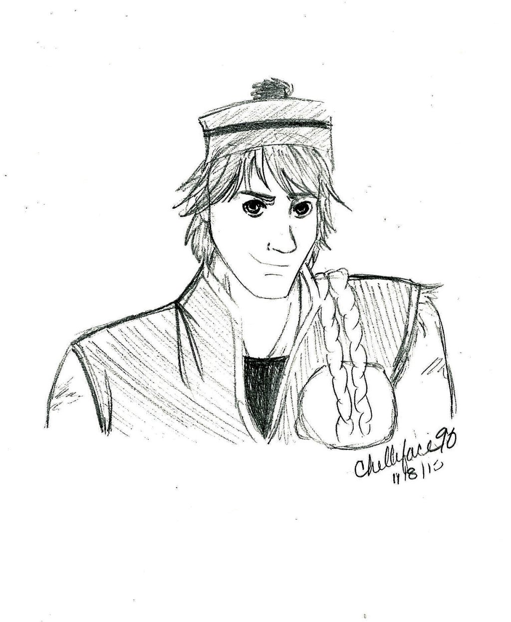 Frozen Kristoff Drawing High-Quality