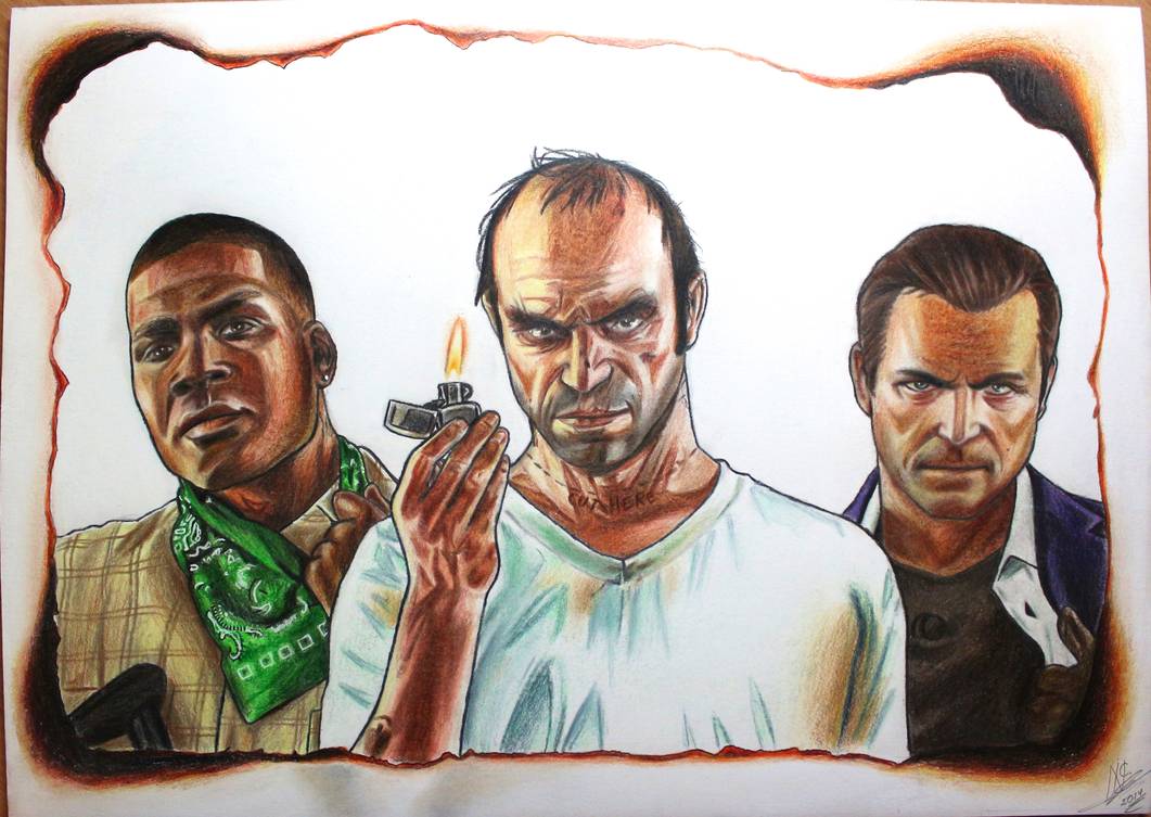 GTA V Drawing Beautiful Image